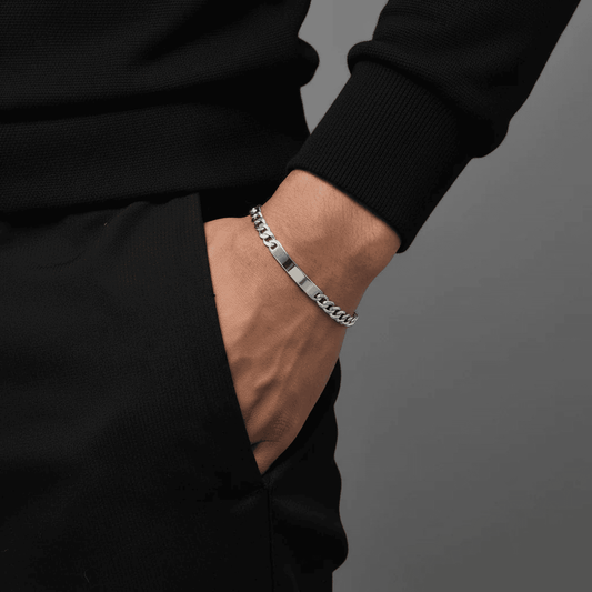 925 Sterling Silver Chain Bracelet for Men - Blisseallure.in