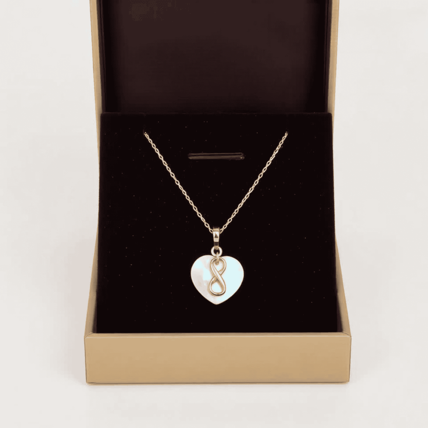 Mother of Pearl With Infinity Gold Pendant