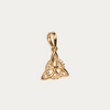 Celtic Triangle Knot Gold Pendant