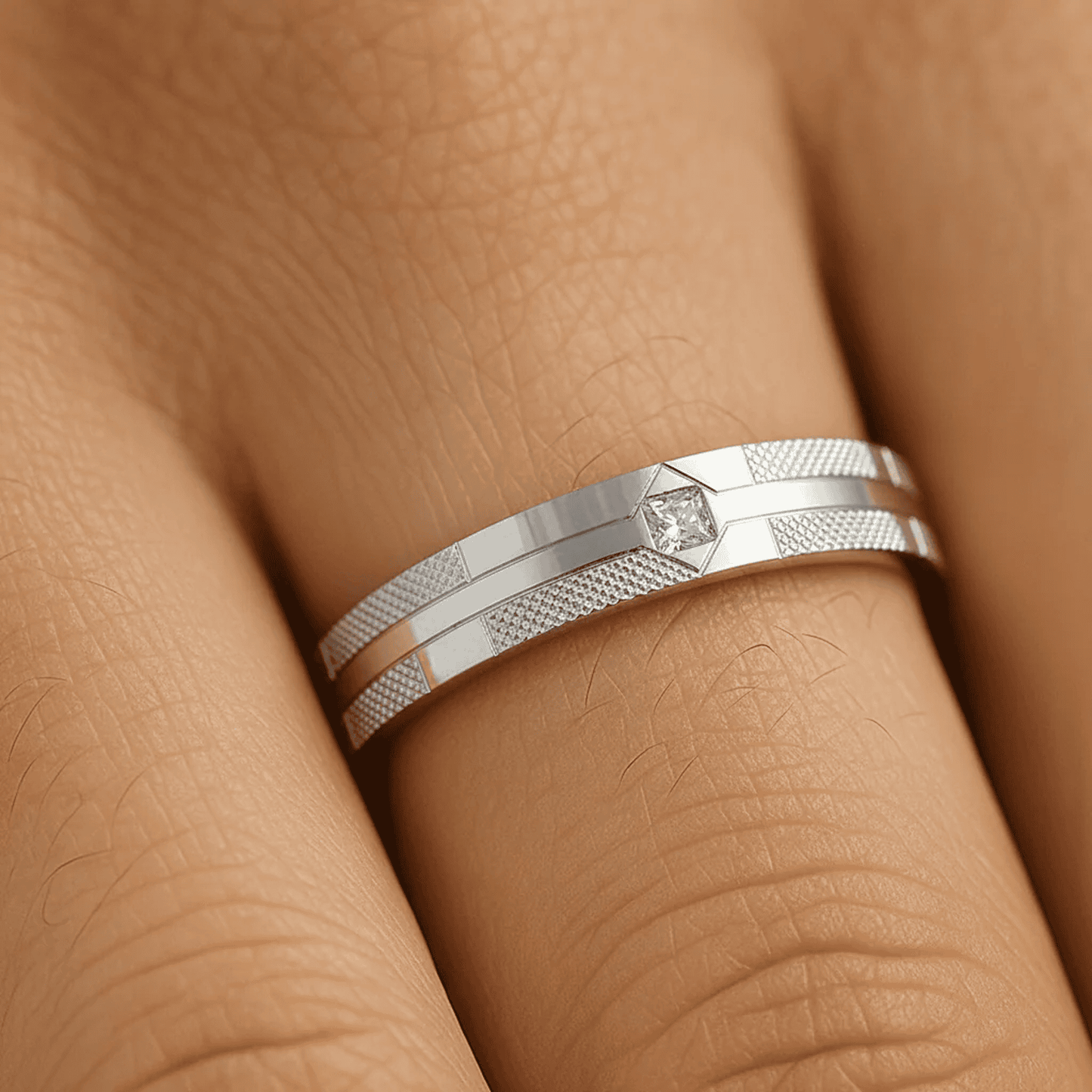 Diamond Matrix Ring for Men - Blisseallure.in