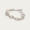 Blisse Allure Rose Quartz with cubic zirconia bracelet