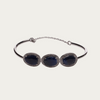 Blisse Allure Blue Sapphire Bracelet with white cubic zirconia