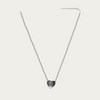Blisse Allure Sterling Silver Necklace with a Heart shaped Pendant