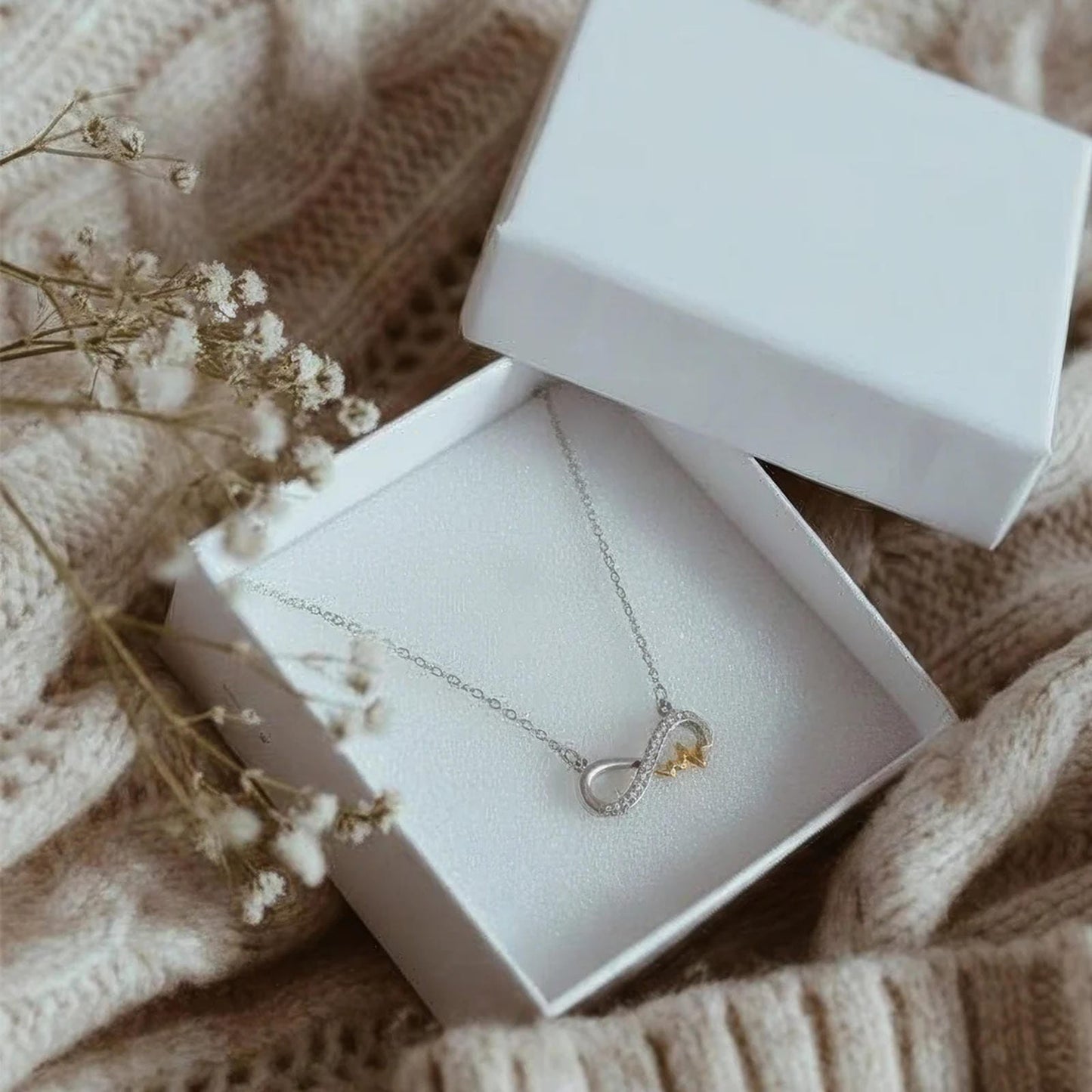 Infinity with heartbeat Necklace - Blisseallure.in