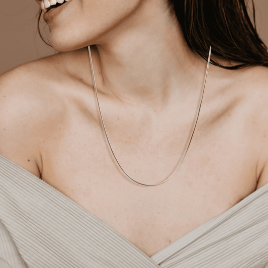 Triple Tone Snake Chain Necklace for Women - Blisseallure.in