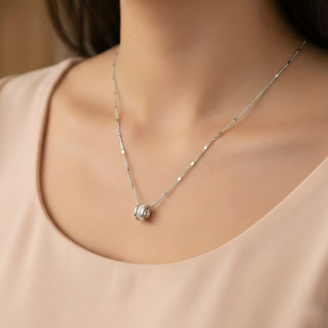 Blisse Allure Sterling Silver Pendant Necklace