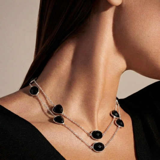 Clover leaf vencliff design silver neckchain