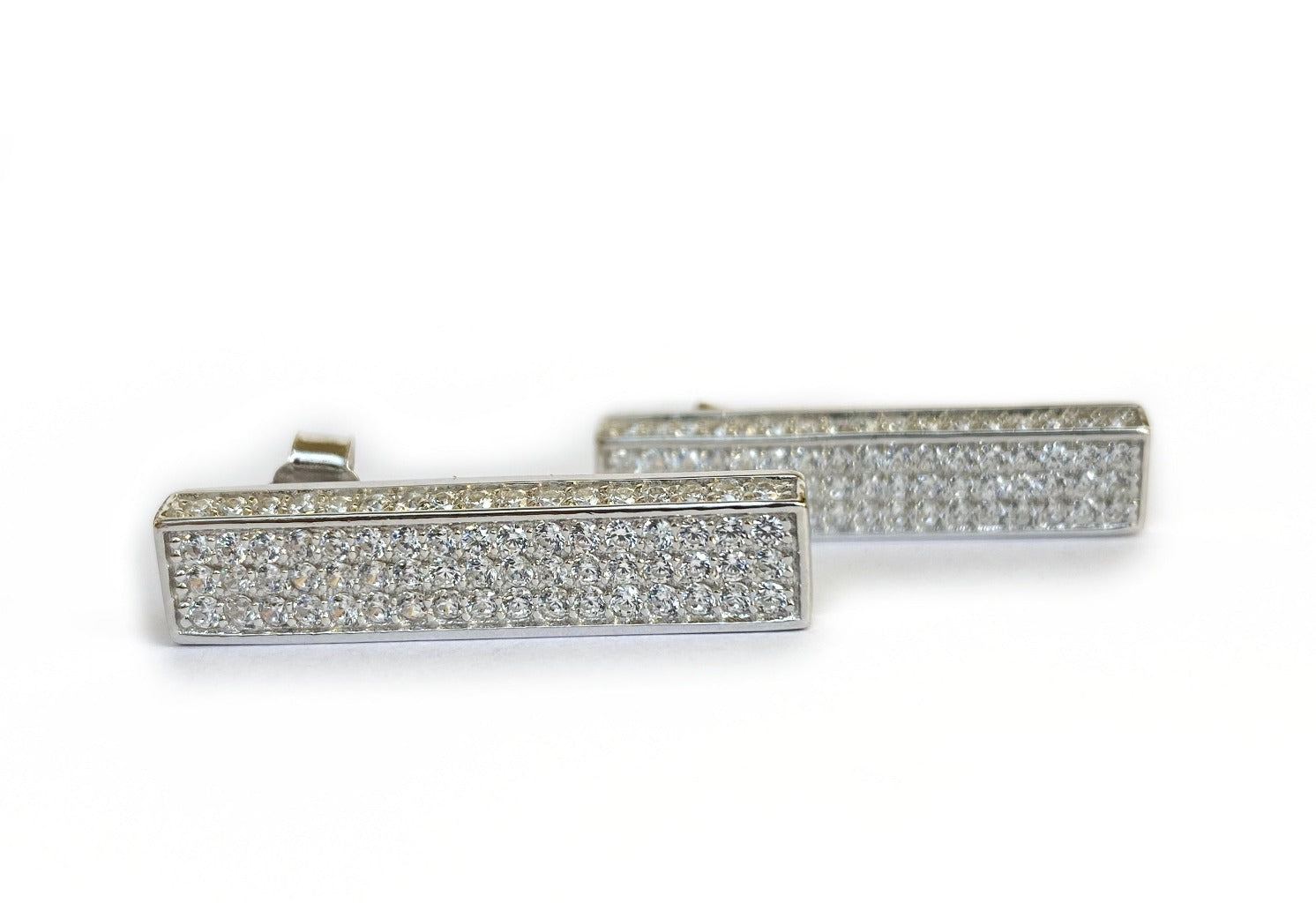 Blisse Allure 925 Sterling Silver White CZ Earrings