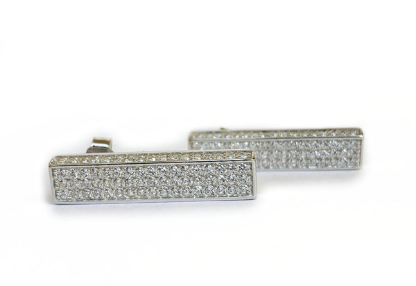Blisse Allure 925 Sterling Silver White CZ Earrings