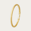 Blisse Allure Timeless Gold Vermeil Bangle with Braided Texture