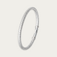 Blisse Allure Timeless Silver Bangle with Braided Texture