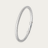 Blisse Allure Timeless Silver Bangle with Braided Texture