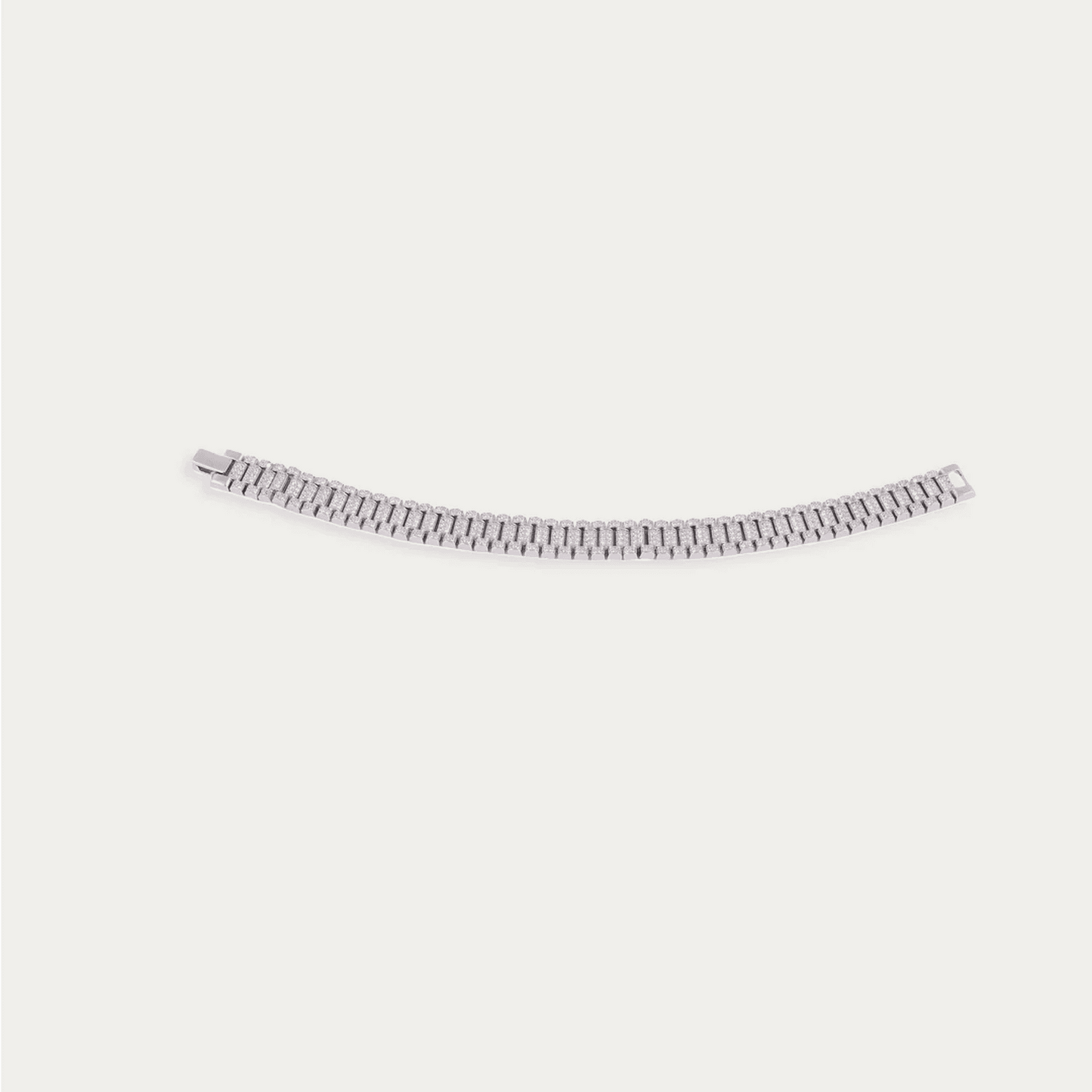 Iced Chain Bracelet with CZ Stones - Men