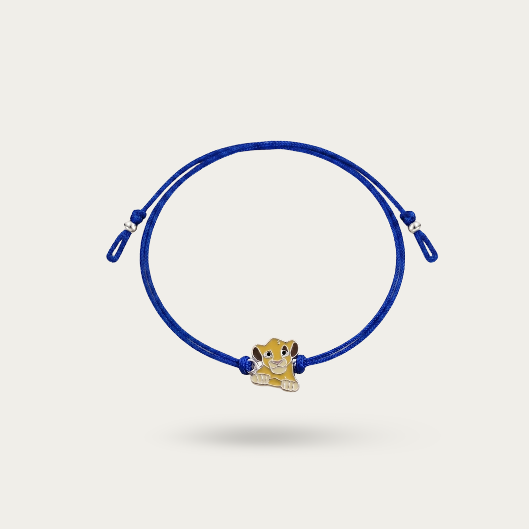 Blisse Allure 925 sterling Lion Simba Baby silver rakhi for kids' brother