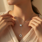 Blisse Allure Sterling Silver Cube Lariat Necklace