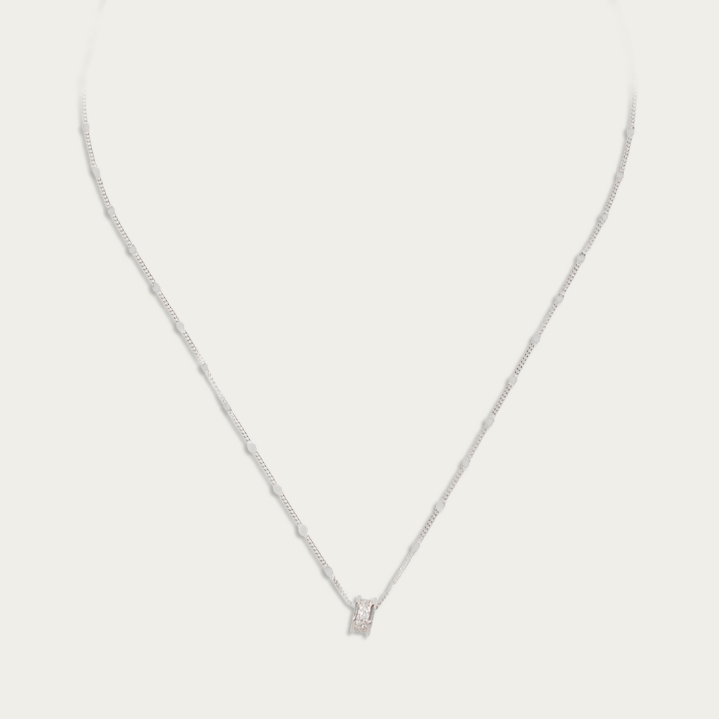 Blisse Allure Sterling Silver Pendant Necklace