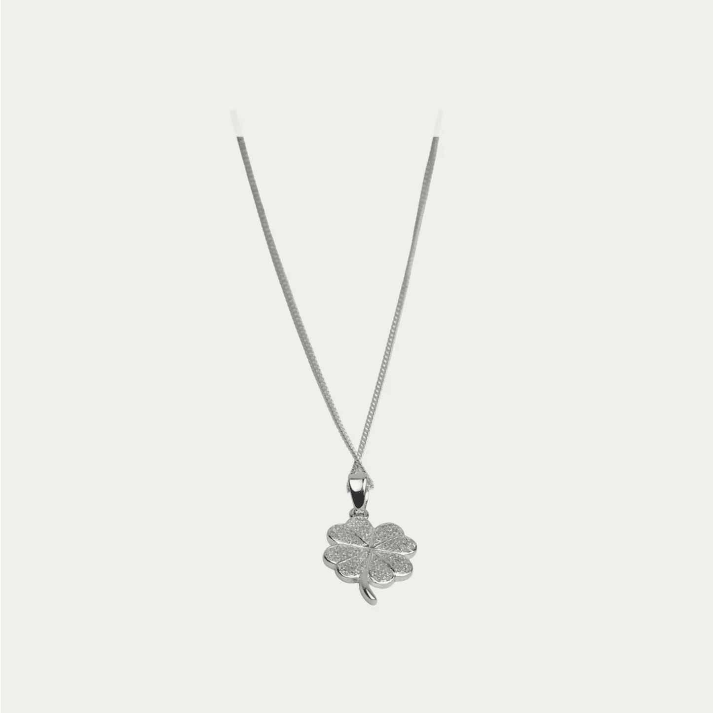 Four Leaf Clover pendant with a silver chain