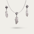 Baroque Pearl Shell Drop 925 Sterling SIlver Earrings & Pendant Set