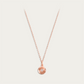 Blisse Allure Rose Gold Love Pendant Necklace