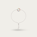 Blisse Allure 925 sterling silver Navratna OM Rakhi for brother