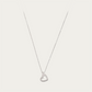 Blisse Allure Sterling Silver Heart Pendant Necklace