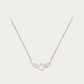 Blisse Allure Sterling Silver Angelic Wings Ring Pendant Necklace