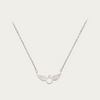 Blisse Allure Sterling Silver Angelic Wings Ring Pendant Necklace