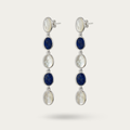 Blisse Allure Lapis lazuli and Mother of Pearl Danglers