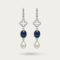 Blisse Allure Sapphire and Pearl Dangler