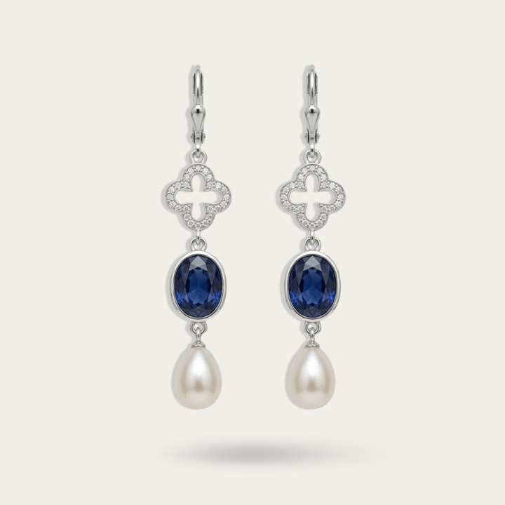 Blisse Allure Sapphire and Pearl Dangler