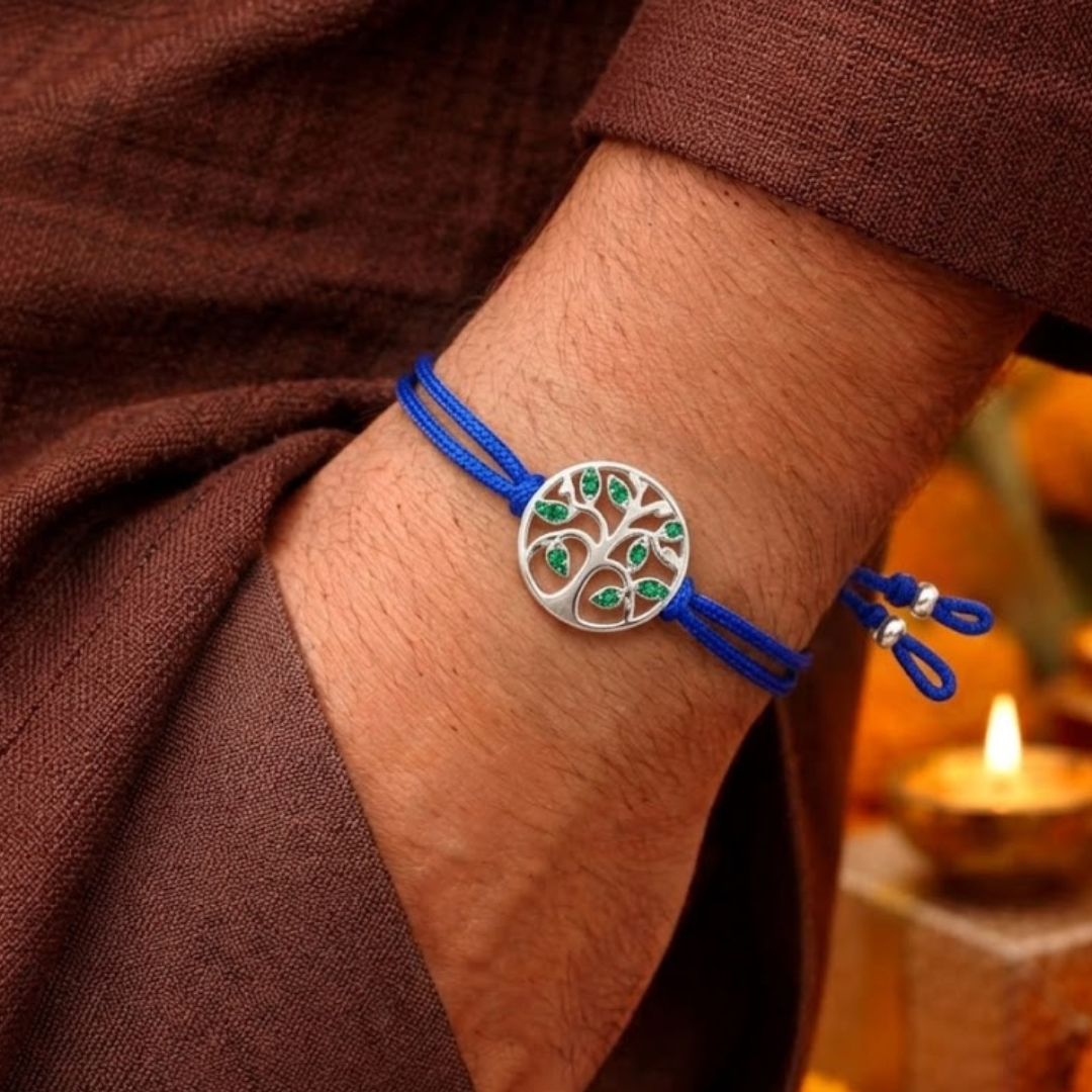 Blisse Allure sterling silver tree of life rakhi for brother