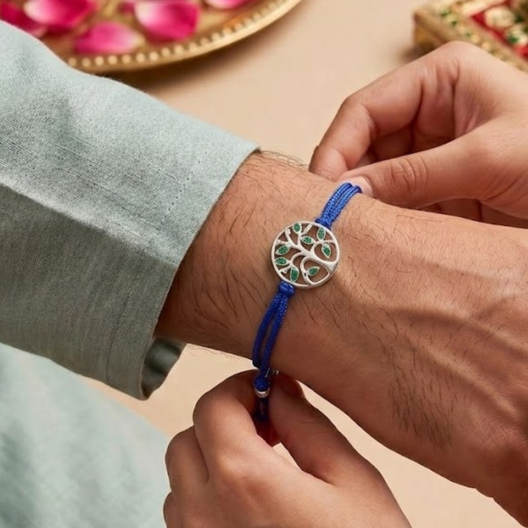 Blisse Allure sterling silver tree of life rakhi for brother
