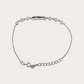 Blisse Allure Sterling Silver Rainbow Multicoloured CZ Bracelet