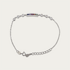 Blisse Allure Sterling Silver Rainbow Multicoloured CZ Bracelet