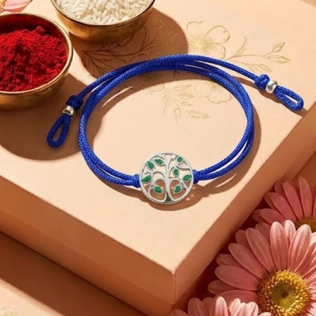 Blisse Allure sterling silver tree of life rakhi for brother