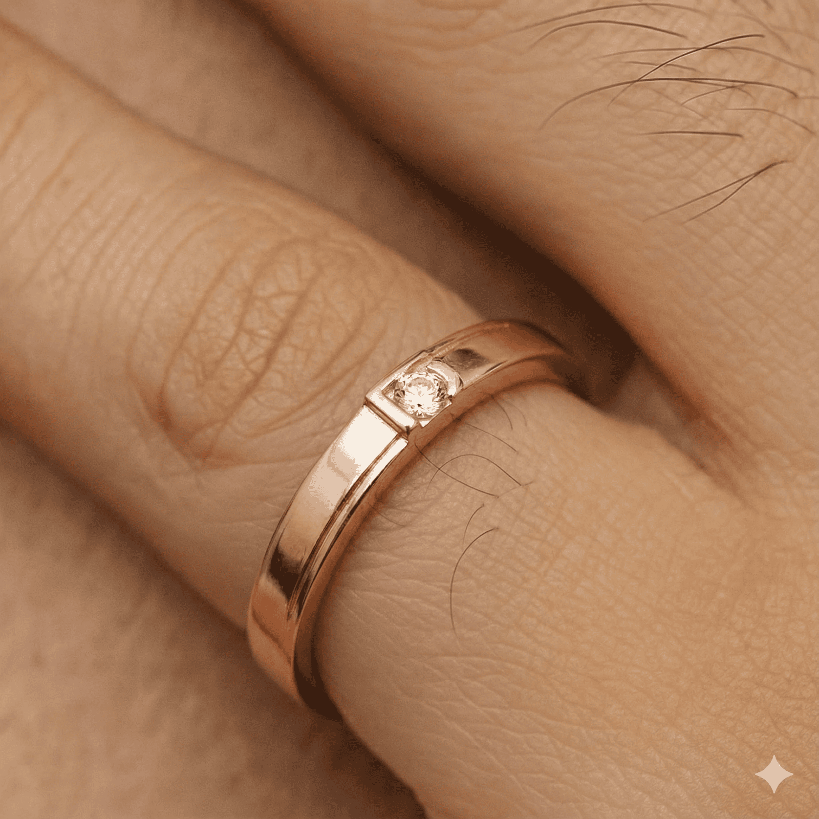 Rose Gold-Plated Ring for Men - Blisseallure.in
