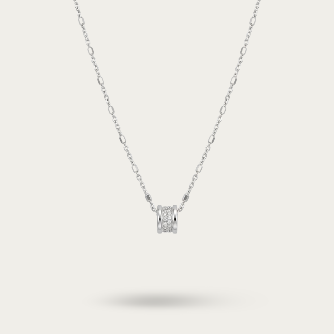 Blisse Allure Sterling Silver Pendant Necklace