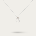 Blisse Allure Sterling Silver Big Heart Pendant Necklace