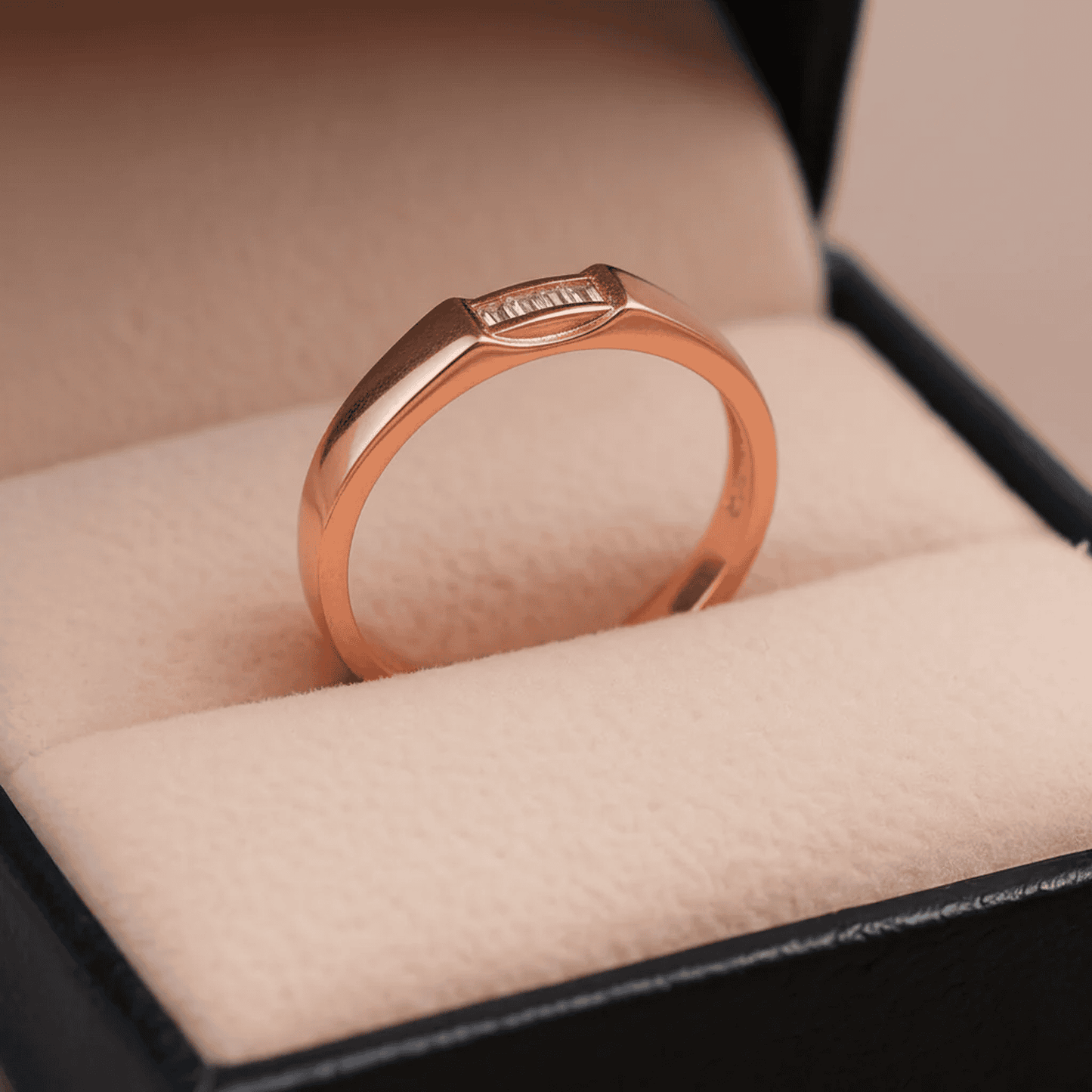 Sterling Silver Ring with Rectangular Three-Stone Setting for Men - Blisseallure.in