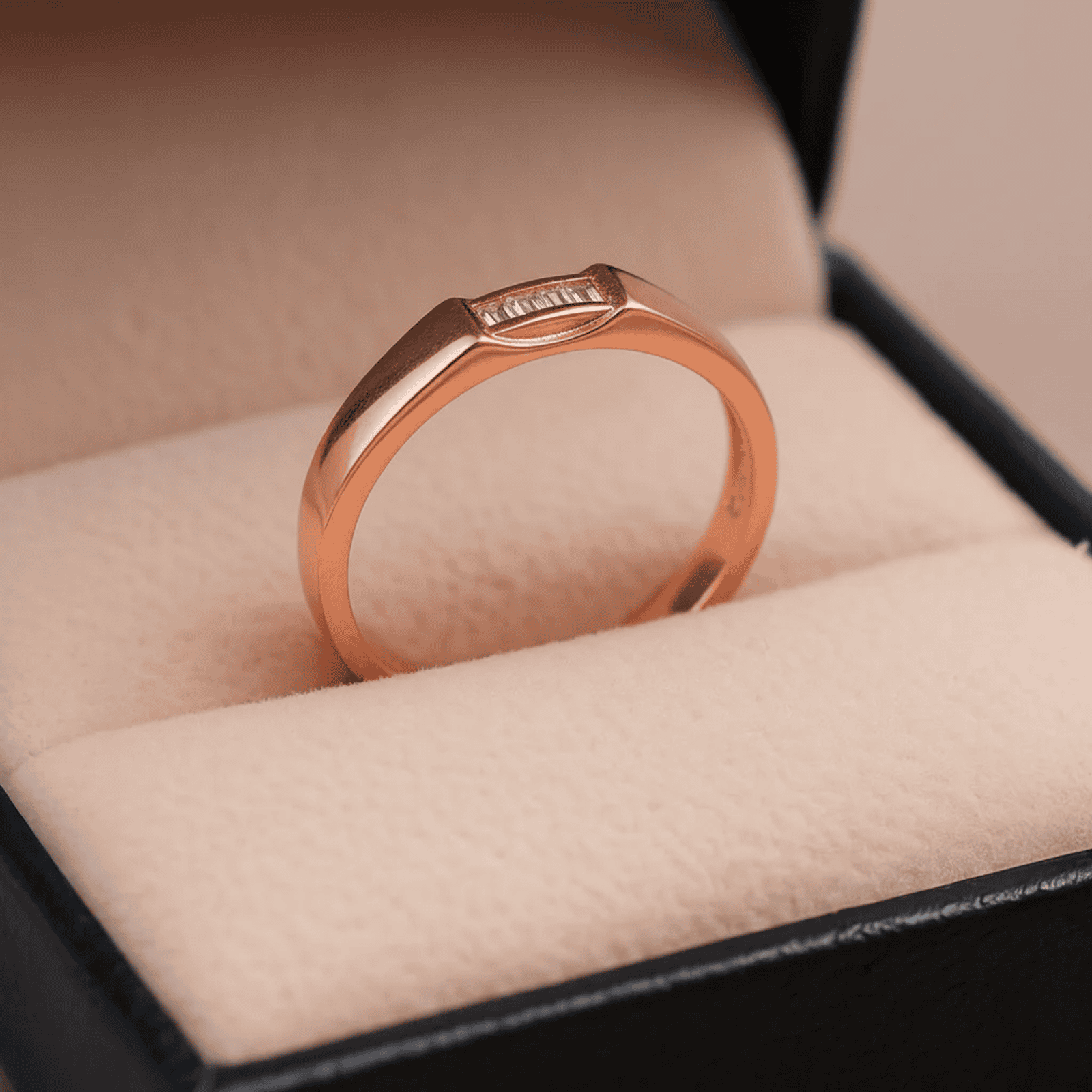 Sterling Silver Ring with Rectangular Three-Stone Setting for Men - Blisseallure.in