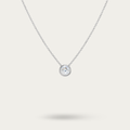 Blisse Allure Sterling Silver Bezel set Pendant Necklace