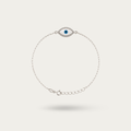 Blisse Allure 925 Sterling Evil Eye Chain Silver Rakhi For brother.