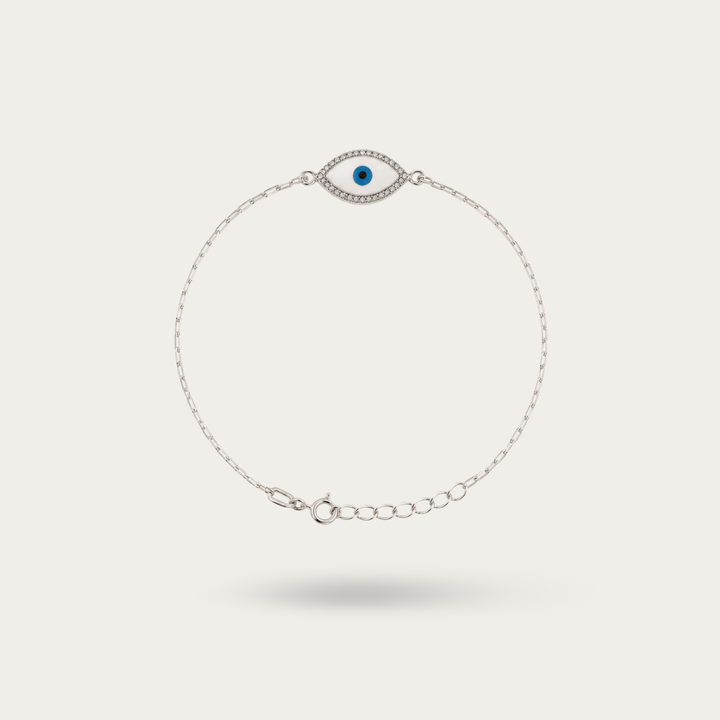 Blisse Allure 925 Sterling Evil Eye Chain Silver Rakhi For brother.