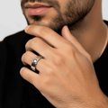 Men's Ring with Unique Round-Hole Design