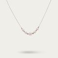 Pearl Necklace in Rose Gold finish