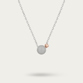 Blisse Allure Sterling Silver Necklace with heart shaped charm