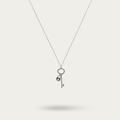 Blisse Allure Sterling Silver Necklace with a Key Pendant