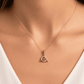 Celtic Triangle Knot Gold Pendant