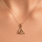 Celtic Triangle Knot Gold Pendant