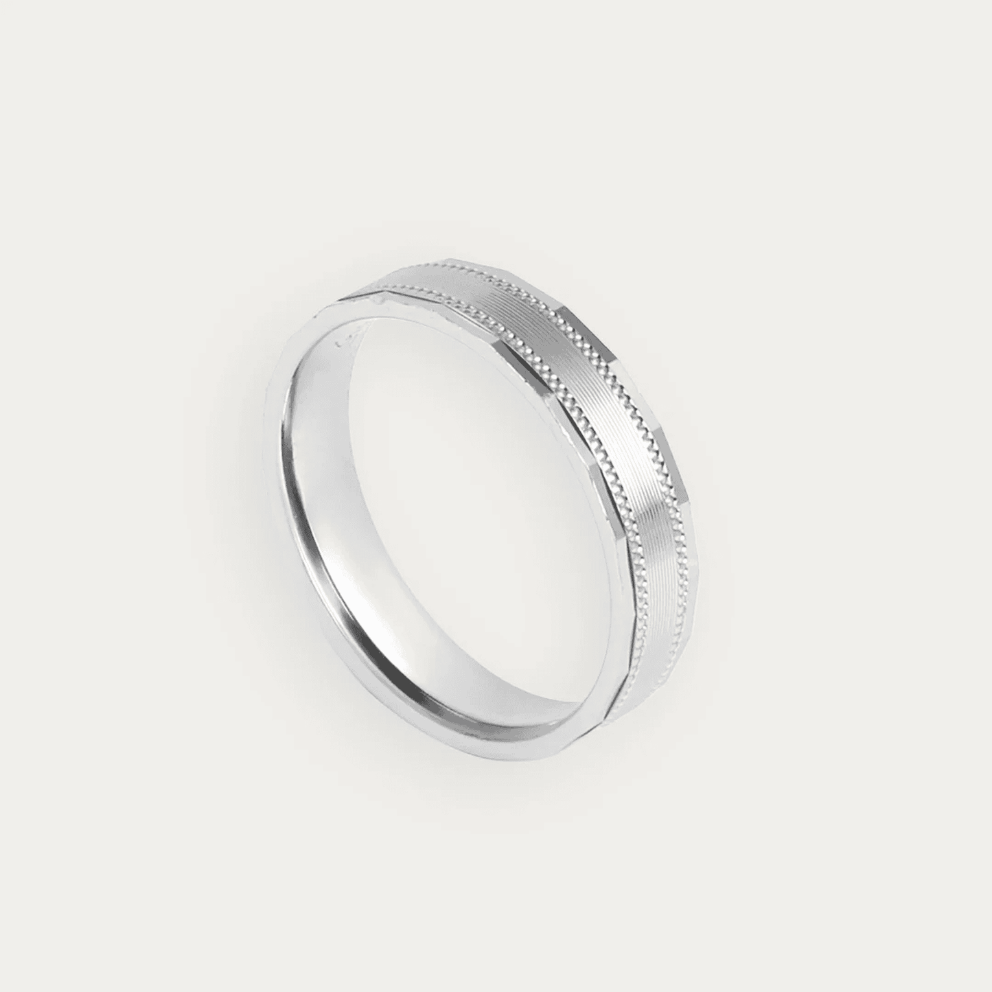 Men's Ring with Beaded Edge Detailing - Blisseallure.in